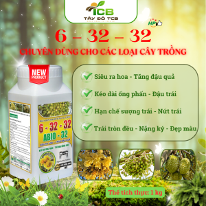 Phân Bón NPK Bổ Sung Vi Lượng 6-32-32 | Nuôi Trái Mạnh, Trái To Nặng Ký, Cứng Trái, Nâng Cao Chất Lượng Nông Sản