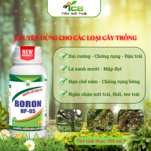 Phân Bón Vi Lượng BORON | Giải Pháp Tăng Đậu Trái, Hạn Chế Rụng Hoa, Nâng Cao Chất Lượng Nông Sản